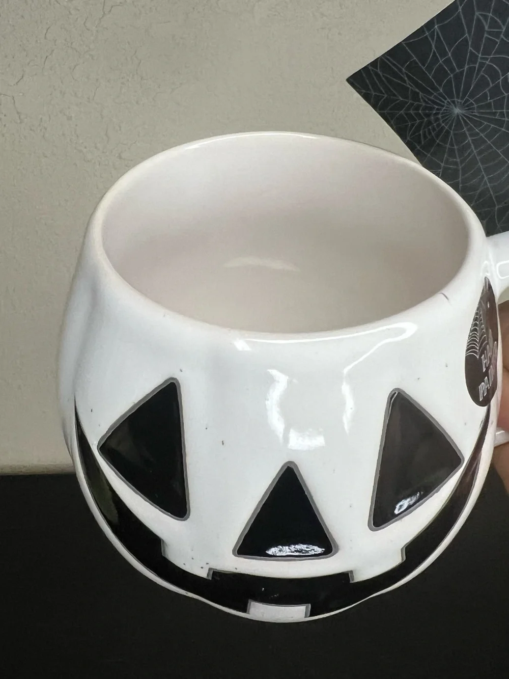 NEW Cobwebs & Cauldrons Halloween Jack O Lantern Mug
